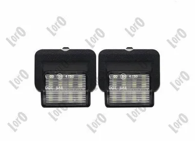 Produktbild von 2x ABAKUS L53-210-0013LED Kennzeichenbeleuchtung für VW Polo Schrägheck (6N1) LED