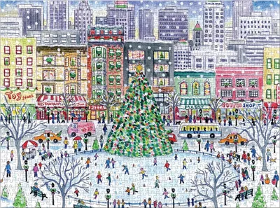 Produktbild von GALISON Puzzle Weihnachten in der Stadt 1000 Teile