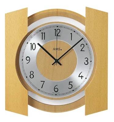 Zdjęcie produktu dla Zegar ścienny sterowany radiowo AMS, mechanizm sterowany radiowo, 27x27x5cm, 5869/18