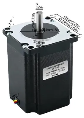 Zdjęcie produktu dla Silnik krokowy, prąd 3 A, kąt kroku 1,8 stopnia, 57HS82 2,2 Nm, 8 mm-a