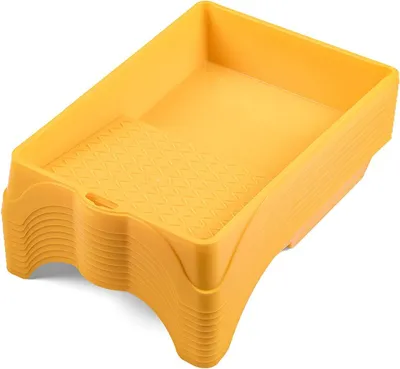 Produktbild von Set von 10 Farbwanne 25x36 cm, Kunststoff, für Professionelle Malerarbeiten, Robuste Farbwanne