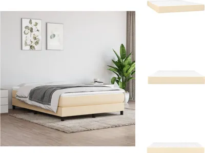 Productafbeelding van vidaXL Pocketveringmatras, crème, 140x200x20 cm, stof - Matrassen