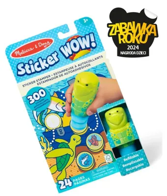 Zdjęcie produktu dla Melissa & Doug STICKER WOW! - Żółw - naklejki dla dzieci