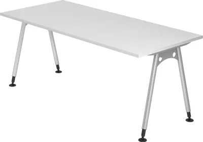 Produktbild von bümö Schreibtisch Serie-A - Nachbildung: Weiß, Größe:  180 x 80 cm