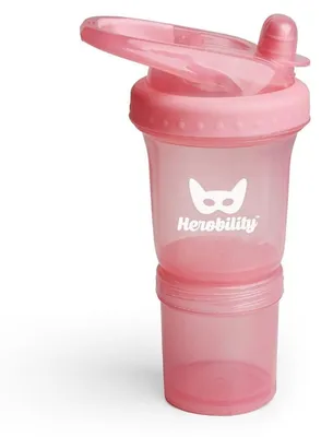 Immagine prodotto di Herobility Borraccia HeroSport 140 ml, rosa | Senza BPA, adatta ai bambini dai 6 mesi in su