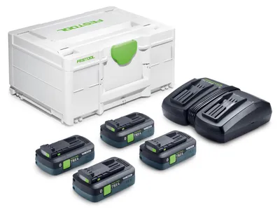 Produktbild von Festool Energie-Set SYS 18V 4xTBX4/TCL6 DUO 578823