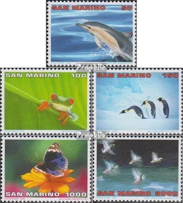 Produktbild von Briefmarken San Marino 1996 Mi 1645-1649 (kompl.Ausg.) postfrisch Ökotourismus