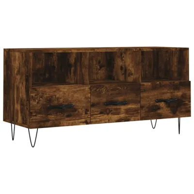 Produktbild von vidaXL TV-Schrank Räuchereiche 102x36x50 cm Holzwerkstoff