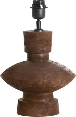 Productafbeelding van Light & Living - Lampenvoet Fiera - Donkerbruin - Ø23x25cm