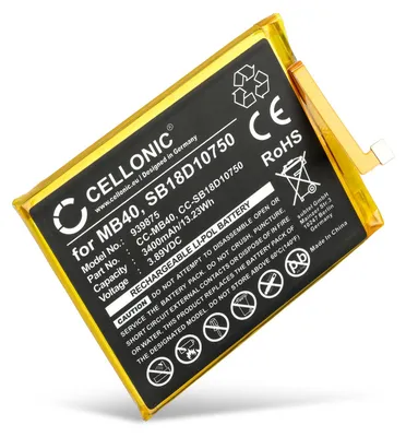 Produktbild von CELLONIC 1x Akku für Mobilfunk Kompatibel mit Motorola edge 20, MB40 - (3400mAh , 3.89V)