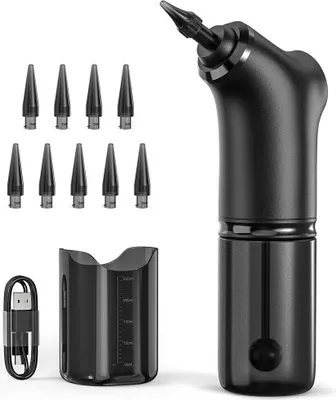 Produktbild von Ohrenreiniger Ohrenschmalz Entferner Sicherheit Ohrreiniger für Erwachsene Ohrenspülung Elektrischer Ear Cleaner mit 4 Spuelmodi 1 Becken und 9 Duesen