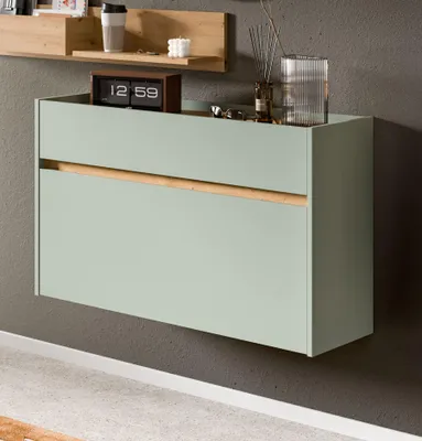 Immagine prodotto di Scarpiera a muro Drive | Salvia / Rovere Artisan
