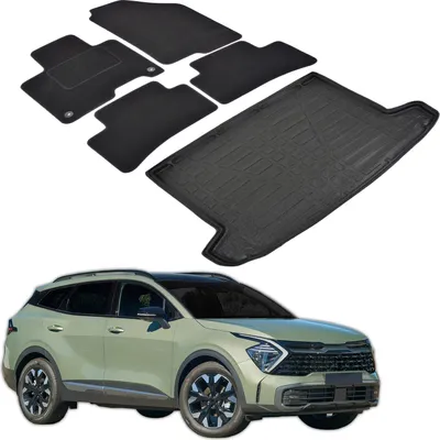 Image de Ensemble Tapis Velours Sur Mesure et Coffre TPE pour Kia Sportage NQ5 Depuis 2022
