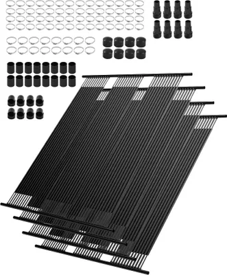 Image de kit de 4 panneaux solaires pour chauffage de piscine - Capteur solaire 1235x3100mm - Système de chauffage solaire - Chauffage de piscine à haut rendement énergétique