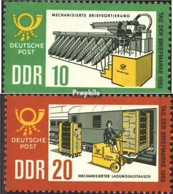 Produktbild von Briefmarken DDR 1963 Mi 998-999 (kompl.Ausgabe) postfrisch Tag der Briefmarke