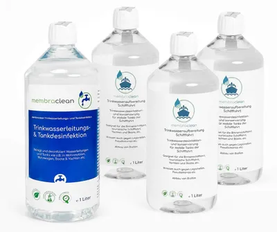4x 1 liter membraclean combinatieset voor drinkwaterbehandeling aan boord