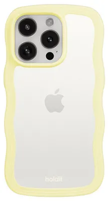 Immagine prodotto di Custodia Holdit Wavy per Apple iPhone 15 Pro Max - Colore: Limone