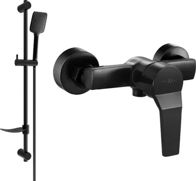 Image de Mexen Caro DF62 mitigeur de douche avec ensemble de douche, Noir - 74664DF62-70