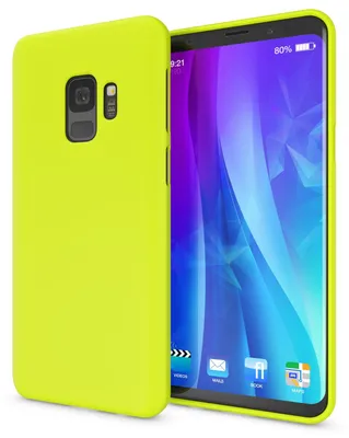 Immagine prodotto di Samsung Galaxy S9 cover per cellulare di NALIA, custodia ultrasottile in silicone TPU giallo neon