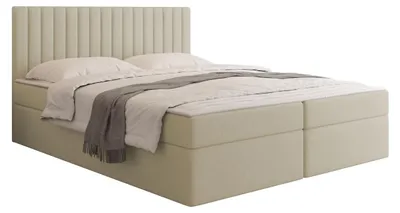 Produktbild von MIRJAN24 Boxspringbett mit zwei Bettkästen Tirulo, Schlafzimmer, Dopellbett mit Topper (Farbe: Polo 872, Größe: 180x200 cm)