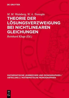 Produktbild von Theorie der Lösungsverzweigung bei nichtlinearen Gleichungen