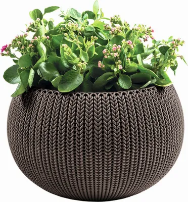 Immagine prodotto di KETER Vaso di fiori accogliente M appeso - grigio marroncino