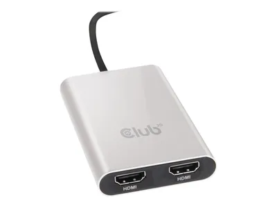 Produktbild von Club3D Adapter Thunderbolt 3 > 2x HDMI 4K@60Hz aktiv St/Bu retail