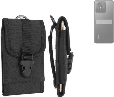 Produktbild von K-S-Trade Holster Handy Hülle kompatibel mit Xiaomi Redmi Note 12S Holster Handytasche Gürtel Tasche Schutz Hülle Robust Outdoor schwarz