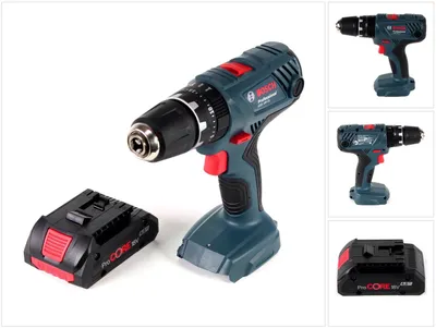 Zdjęcie produktu dla Akumulatorowa wiertarko-wkrętarka udarowa Bosch Professional GSB 18V-21 18V 55Nm + 1x akumulator ProCORE 4,0Ah - bez ładowarki