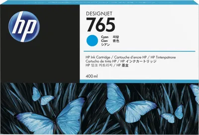 Image de HP 765 400-ml Cyan DesignJet Ink Cartridge cartouche d'encre 1 pièce(s) Original