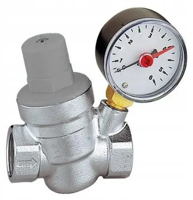 Produktbild von AQUA HEATING Druckminderer Wasser mit Manometer  3/4 Zoll Wasserdruckregler mit Siebfilter Druckminderventil Druckregler Messing Membran MBR
