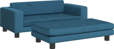 Obrázek produktu pro vidaXL Pelíšek pro psy s nástavcem Modrý 100x50x30 cm Velvet
