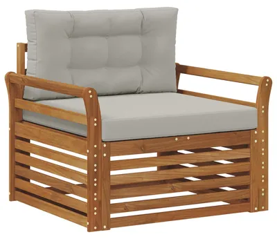 Produktbild von vidaXL Outdoor-Sofa Massives Akazienholz und Polyester
