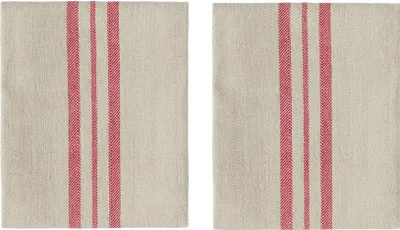 Image de OYOY LIVING Serviettes de table L45 x W45 x H0.5 rouge