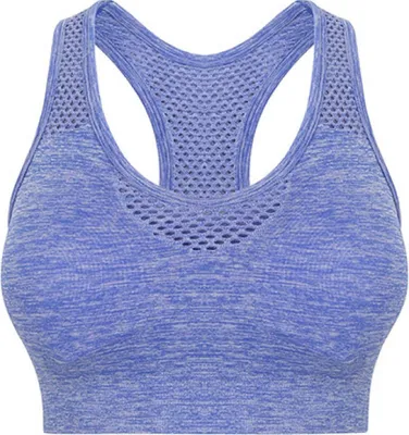Produktbild von Tombo TL696 | Damen Top Ladies` Seamless Crop Top - Farbe: Blue Marl - Größe: M