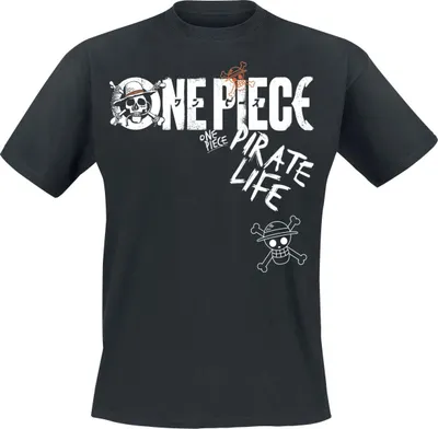 Produktbild von One Piece T-Shirt Herren Pirate Life schwarz S
