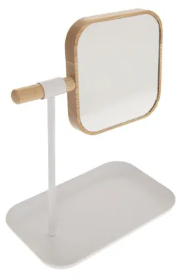 Obrázok produktu pre Kozmetické zrkadlo s miskou Natureo 5Five 924A, biele