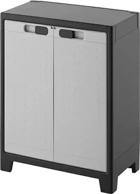 Produktbild von Kunststoffschrank Space Line 9791000, Fachbodenkapazität: 30 kg, mit Metalltürscharnieren, 44 x 80 x 100 cm