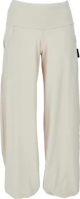 Produktbild von Yogahose aus Baumwolle, Pluderhose - Sand, Damen, Creme-weiß, Baumwolle(Bio),Elasthan, Größe: S