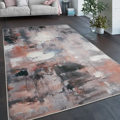 Image de Tapis Salon Chambre à coucher Tissage plat Moderne Abstrait Vintage Lavable Dimensions 140 x 200 cm
