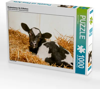 Produktbild von CALVENDO Puzzle Kinderzimmer für Kälbchen | 1000 Teile Lege-Größe 64x48cm Foto-Puzzle für glückliche Stunden