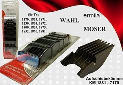 Image de Wahl Moser 1881-7170 Set de peignes pour 1170 1230 1400 1660... Tondeuse à cheveux