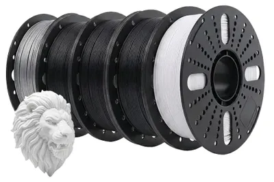 Obrázek produktu pro Filament pro 3D tiskárny, materiál PETG, průměr 1,75 mm, PETG-3BK-1WT-1GY
