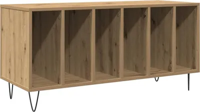 Produktbild von vidaXL Schallplattenschrank Altholz 100 x 38 x 48 cm Holzwerkstoff