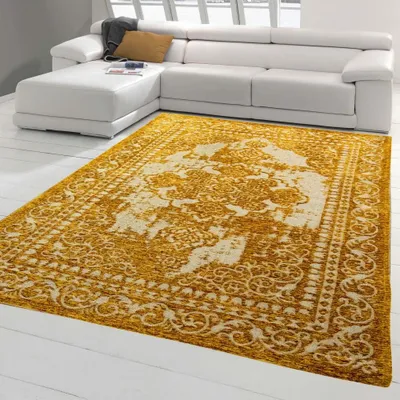 Obrázek produktu pro Klasický orientální koberec zlatostříbrný velikost - 160 x 230 cm