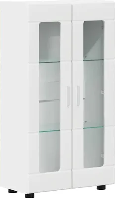 Obrázok produktu pre vidaXL Komoda s dvierkami FLORIN, biela, 55,5 x 29 x 100 cm, drevotrieska