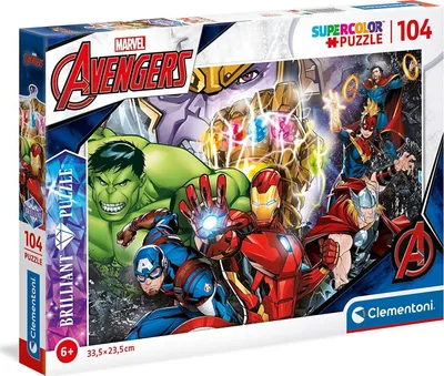 Produktbild von Clementoni Brilliant - Marvel 104 Teile, 6 Jahr(e)
