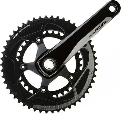 Produktbild von Sram Rival Gxp Yaw 110 Bcd Kurbelgarnitur Schwarz 172.5 mm / 52/36t Schwarz 172.5 mm