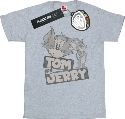 Obrázok produktu pre Tom a Jerry - Tričko pre mužov BI821 (S) (Sivá)