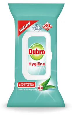Produktbild von Dubro Doekjes Hygiene Eucalyptus (80 stuks)
